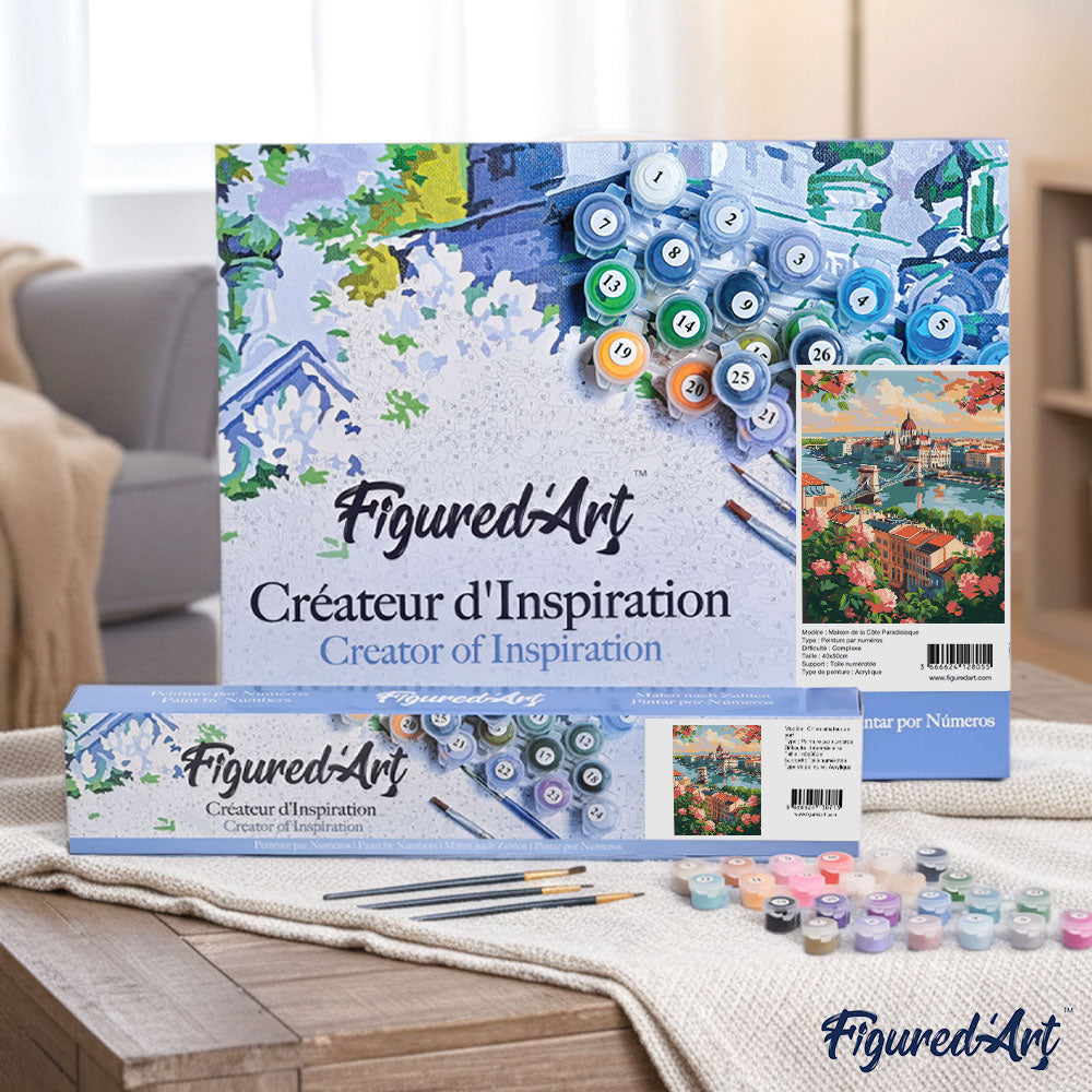 Pintura por números - Budapest en flores