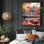 Peinture Par Numéros - Vue Du Canal À Amsterdam