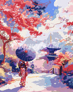 Peinture Par Numéros - Jardin Japonais En Automne