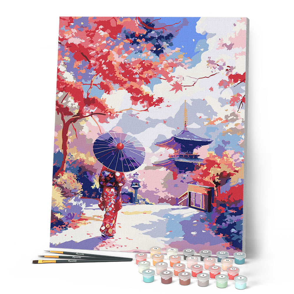 Peinture Par Numéros - Jardin Japonais En Automne