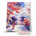 Peinture Par Numéros - Jardin Japonais En Automne