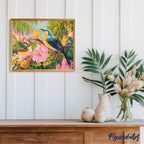 Pintura por números - Aves del jardín tropical
