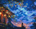 Peinture Par Numéros - Vue Nocturne À La Lanterne