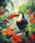 Peinture Par Numéros - Toucan Dans La Jungle