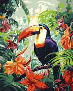 Peinture Par Numéros - Toucan Dans La Jungle