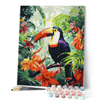 Peinture Par Numéros - Toucan Dans La Jungle