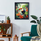 Peinture Par Numéros - Toucan Dans La Jungle