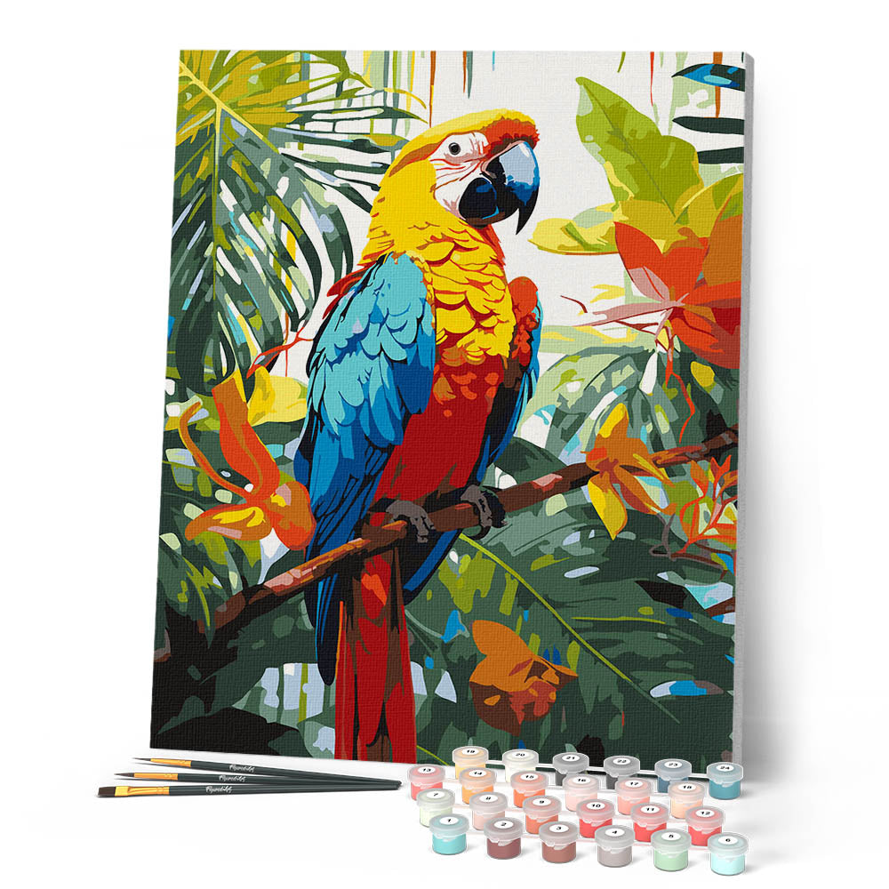 Paint By Numbers - Tropical Macaw