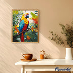 Paint By Numbers - Tropical Macaw