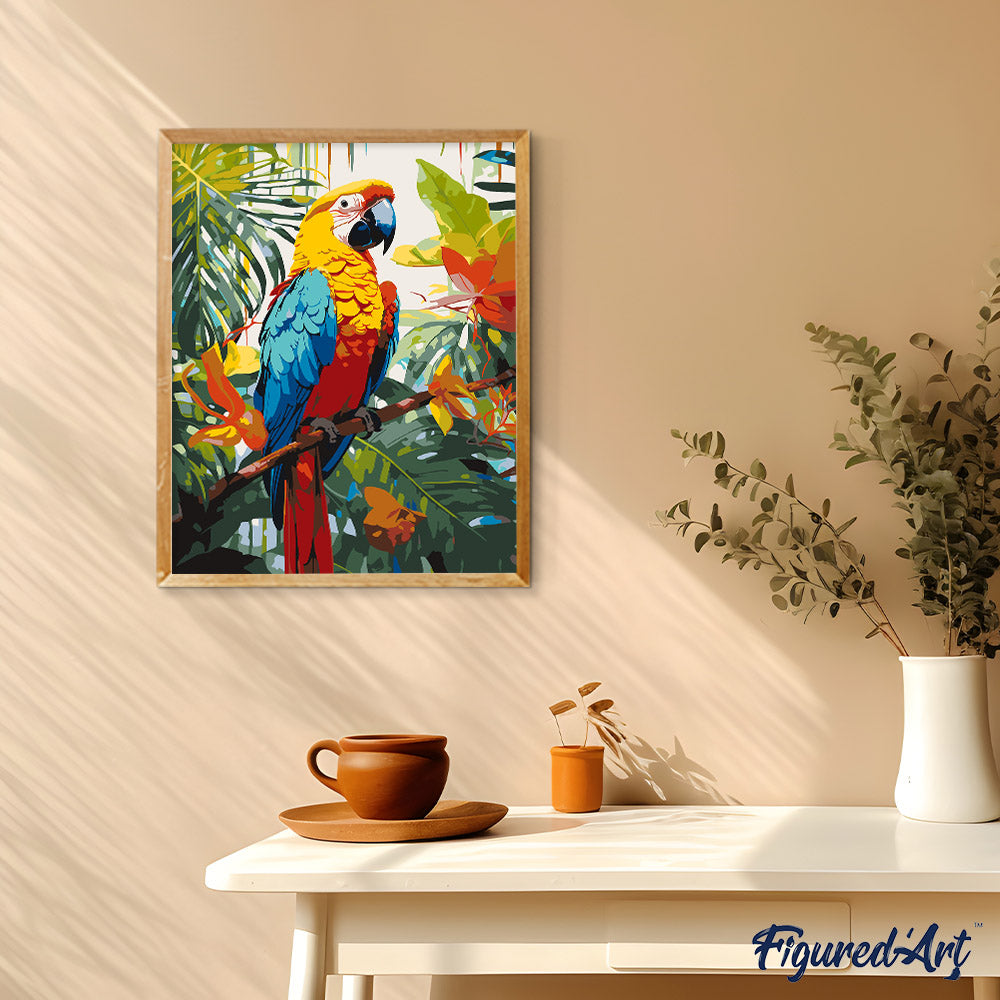 Paint By Numbers - Tropical Macaw