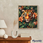 Peinture Par Numéros - Tigre Tropical