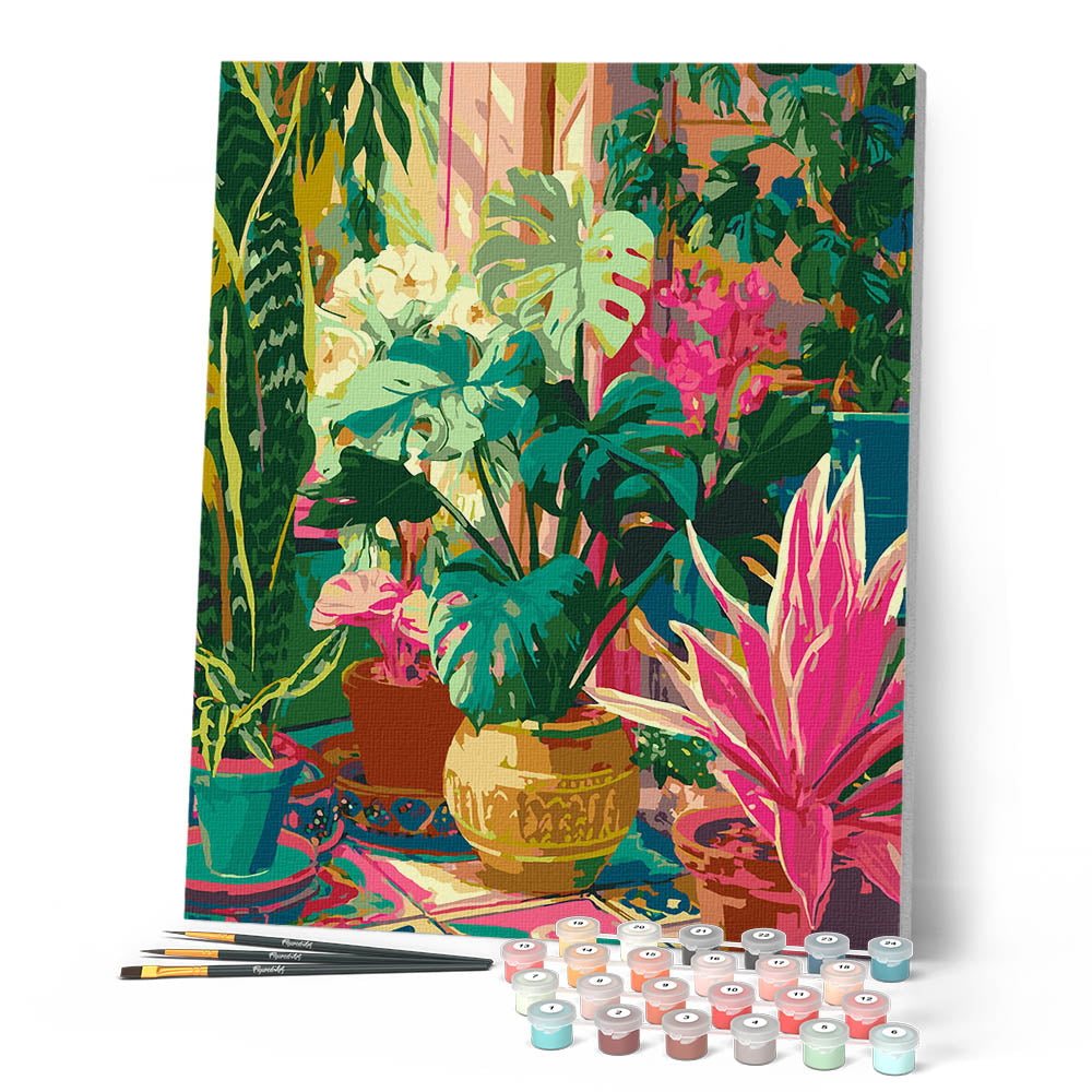 Paint By Numbers - Indoor Tropical Garden