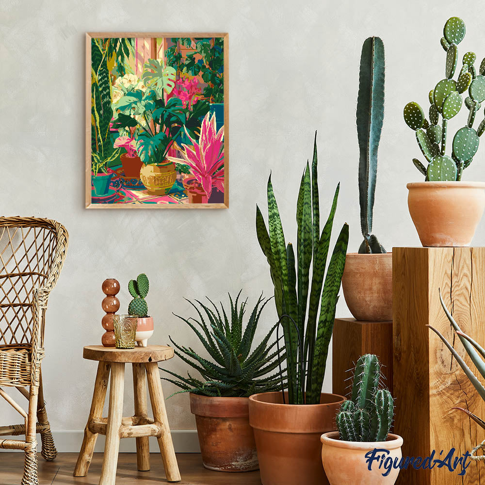 Paint By Numbers - Indoor Tropical Garden