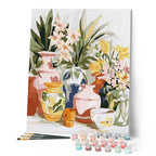 Paint by Numbers - Pottery and Flowers