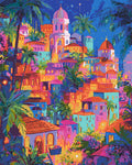 Peinture Par Numéros - Ville Tropicale De Rêve