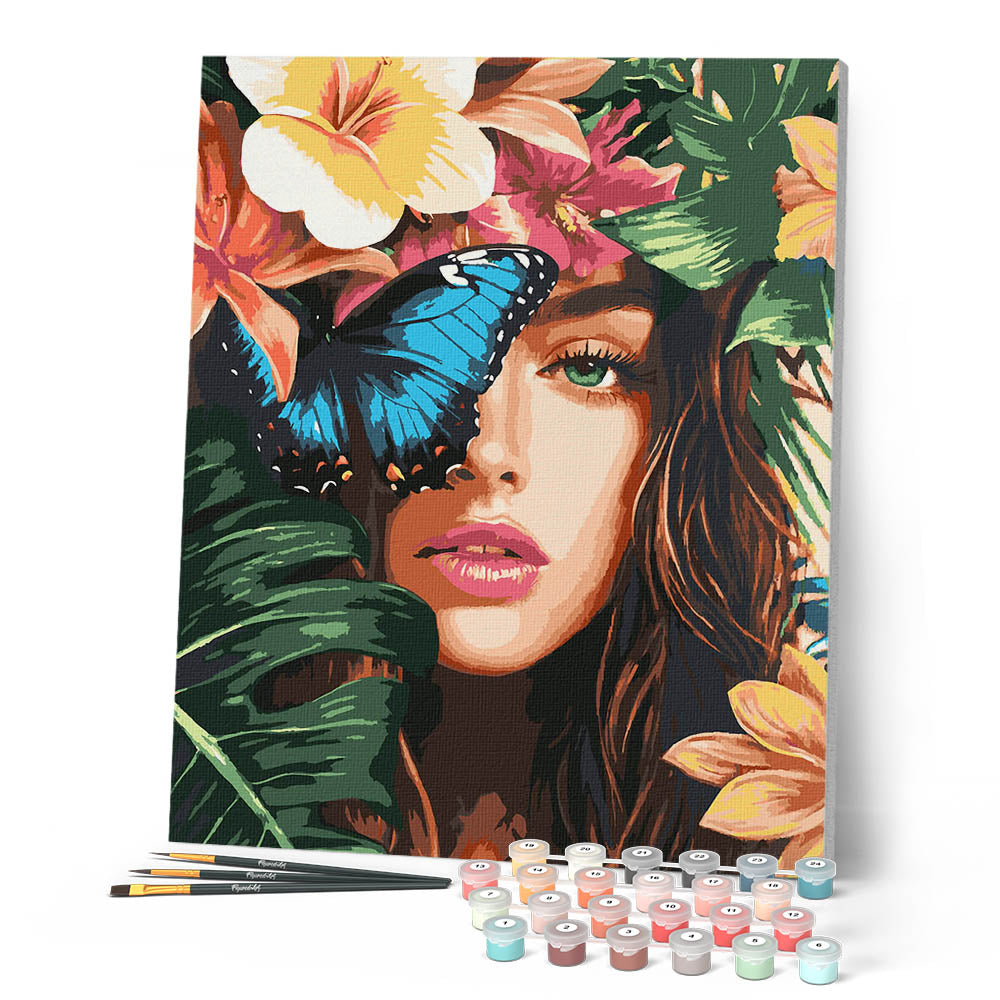 Pintura por números - Belleza tropical