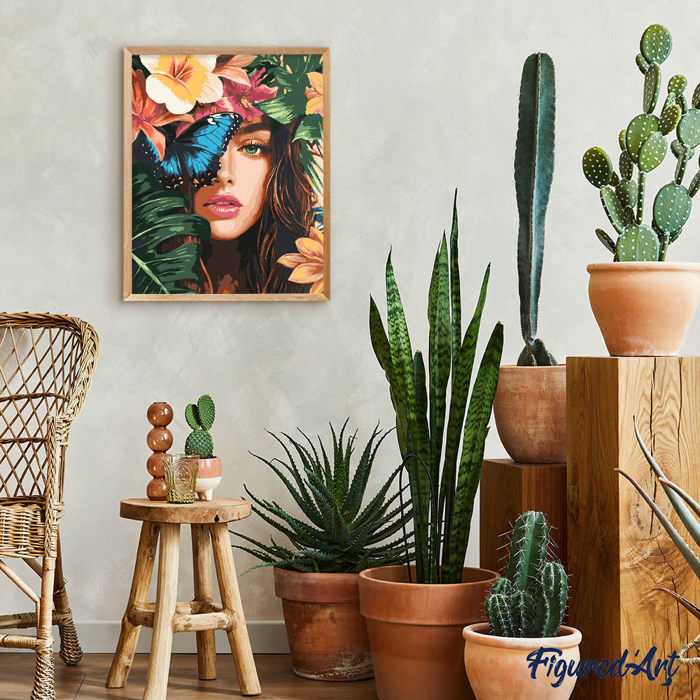 Pintura por números - Belleza tropical