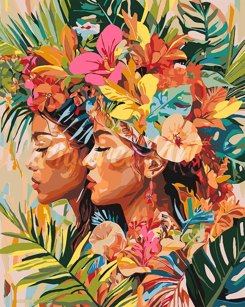 Peinture Par Numéros - Sœurs Tropicales