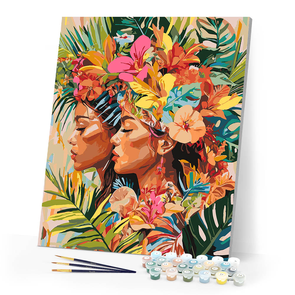 Peinture Par Numéros - Sœurs Tropicales