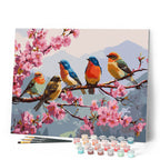 Peinture Par Numéros - La Bande Des Oiseaux Chanteurs