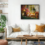 Peinture Par Numéros - Fenêtre Cosy Et Chat