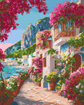 Peinture Par Numéros - Allée Fleurie De Capri