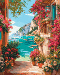 Peinture Par Numéros - Vue Sur La Riviera Italienne