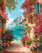 Peinture Par Numéros - Vue Sur La Riviera Italienne