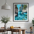 Peinture Par Numéros - Crique Bleue Paisible