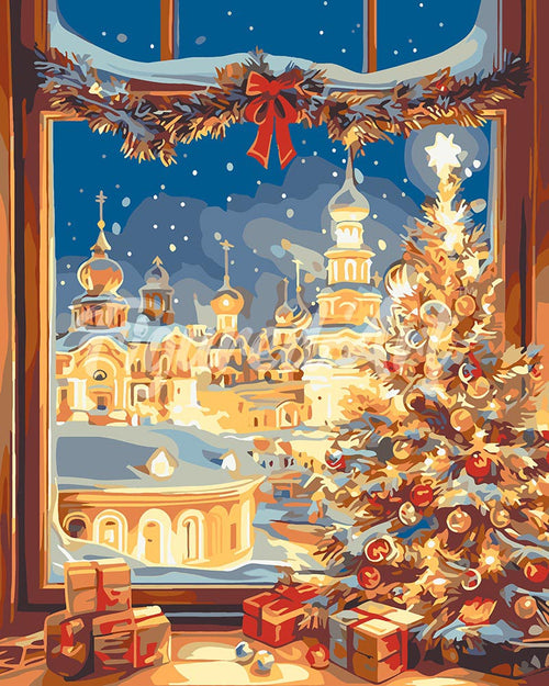 Peinture par numéros Figured'Art Lumière de la Veillée de Noël