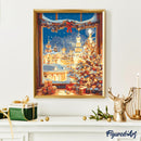 Peinture Par Numéros - Lumière De La Veillée De Noël - Toile Roulée