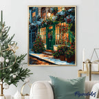 Peinture Par Numéros - Porte Verte Festive