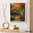 Peinture Par Numéros - Renard Roux Près De La Rivière