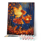 Pintura por números - El hada recolectora de hojas