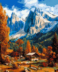 Pintura por números - Otoño en los Dolomitas