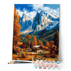 Pintura por números - Otoño en los Dolomitas