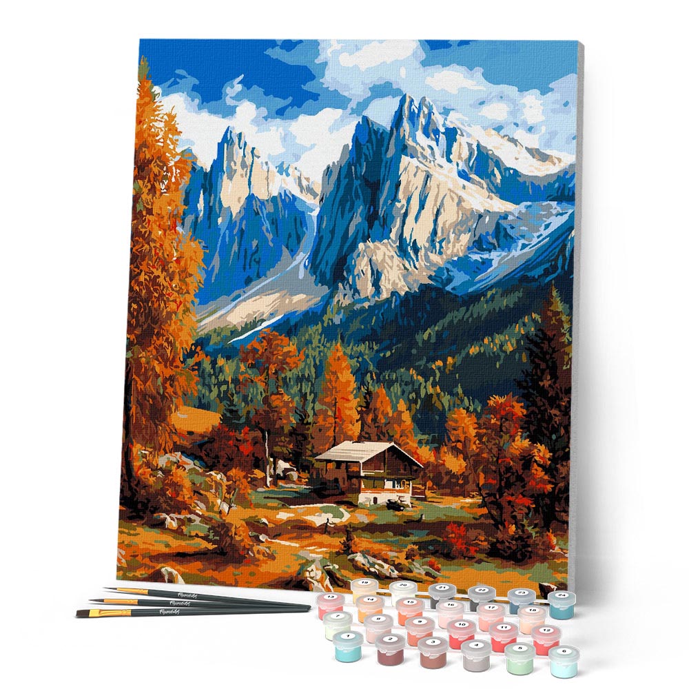 Pintura por números - Otoño en los Dolomitas
