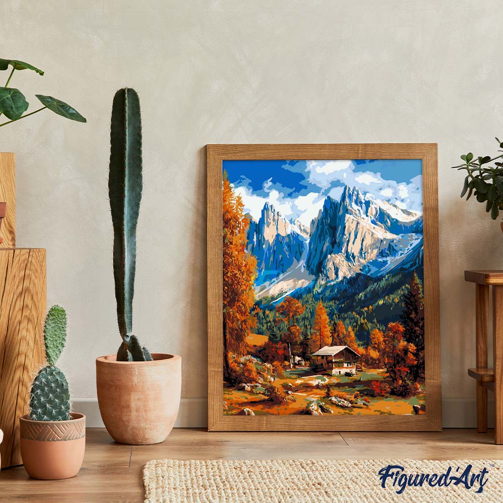 Pintura por números - Otoño en los Dolomitas