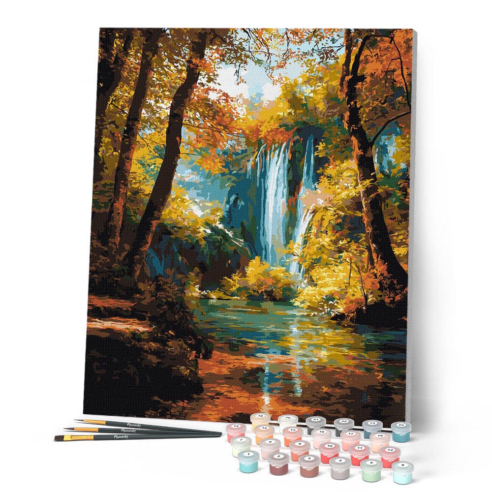 Peinture Par Numéros - Cascade D'Automne