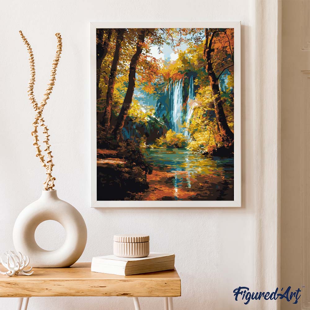 Peinture Par Numéros - Cascade D'Automne