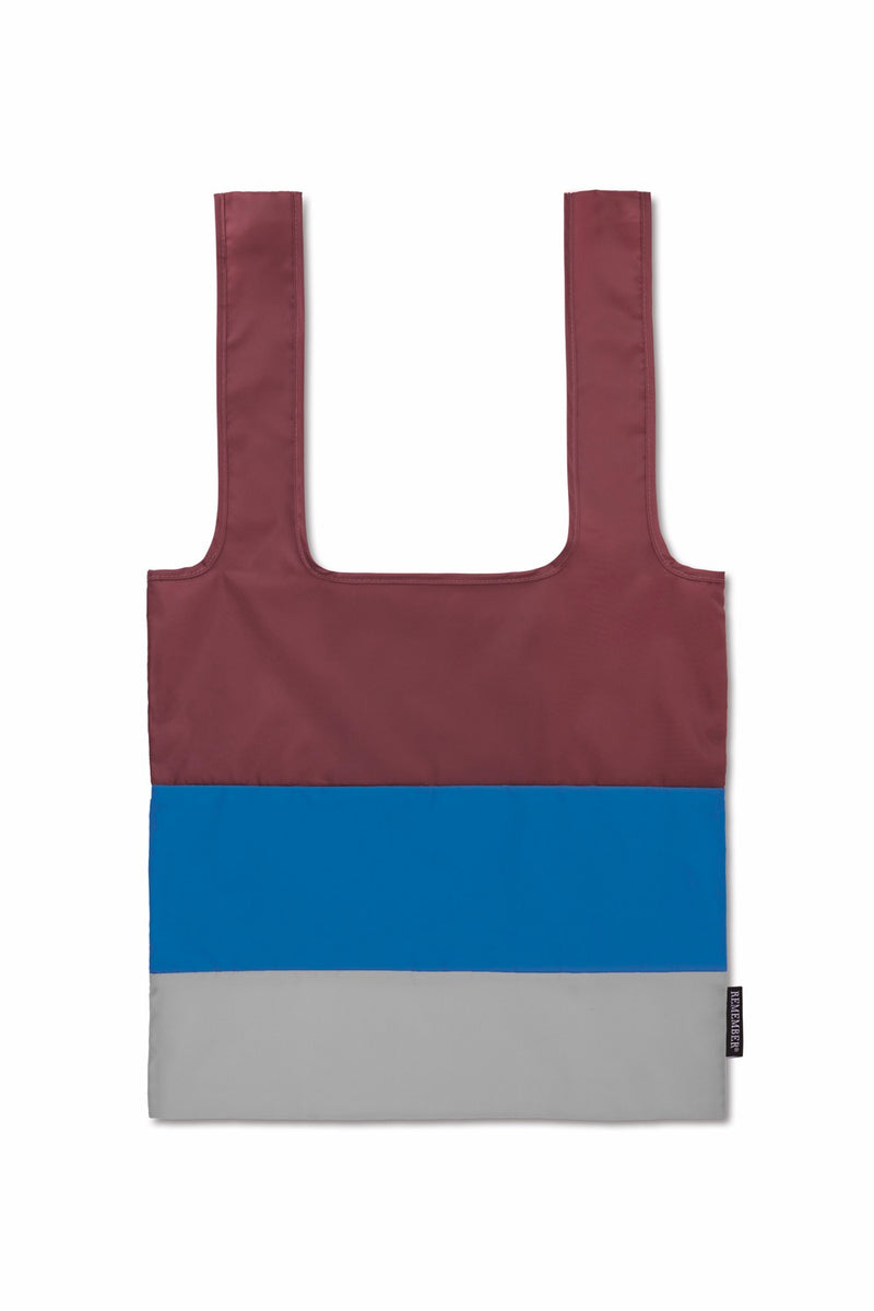 Tote Bags - Ava - Bordeaux, Blue And Grey