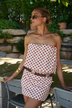 Robe Bustier Charlize - Rouge/Crème