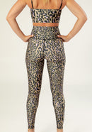 Legging Fleur Chakra Beige Et Violet