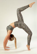 Legging Fleur Chakra Beige Et Violet