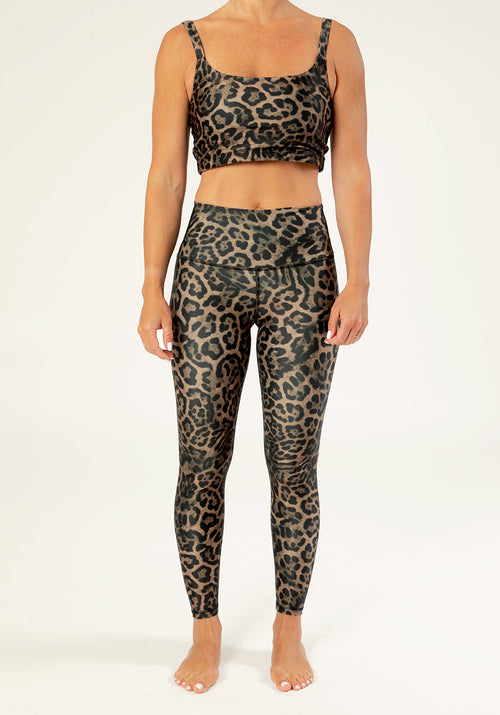 Legging Vanille Panthère Naturel
