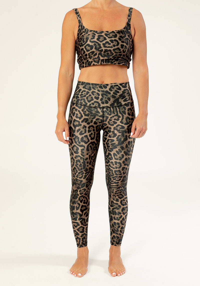 Legging Vanille Panthère Naturel