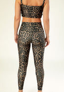 Legging Vanille Panthère Naturel