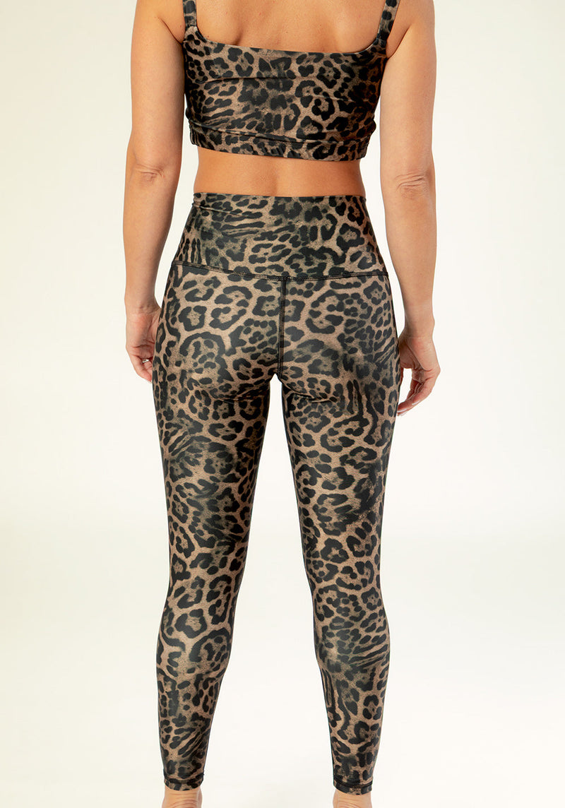 Legging Vanille Panthère Naturel