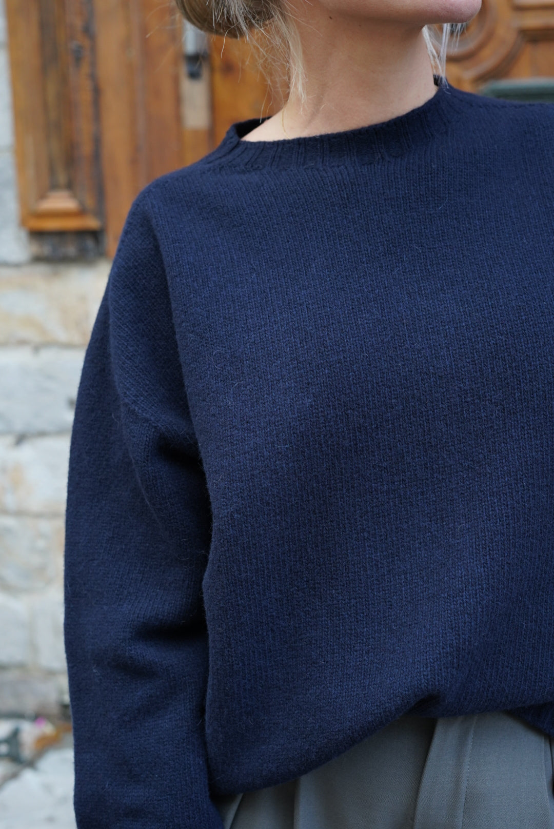 Adrien Navy sweater