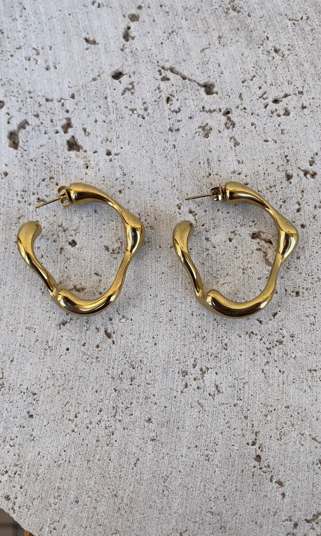 Bone Hoop Earrings